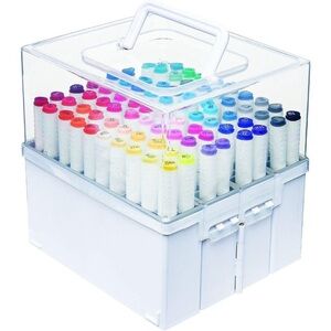 Deflecto Expandable Marker Accordion Storage Case Container